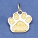 Glitter Paw Dog ID Tag Gold