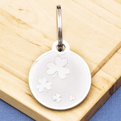 Clover Pet Id Tag Premium Stainless Steel