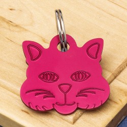 Cat Identity Tag Red