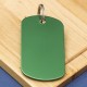 Green Engraved ID Tag