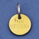 90 Engraved Brass Pet Tags 20mm