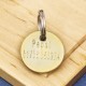 100 Engraved Brass Pet Tags 20mm
