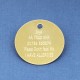 10 Engraved Brass Pet Tags 25mm