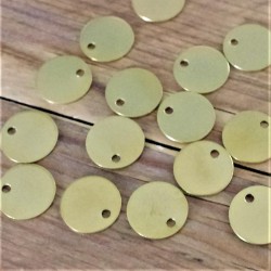 70 Engraved Brass Pet Tags 20mm