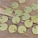 100 Engraved Brass Pet Tags 20mm