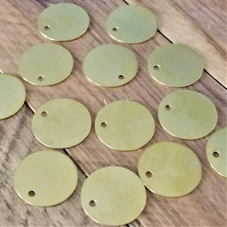 150 Engraved Brass Pet Tags 25mm