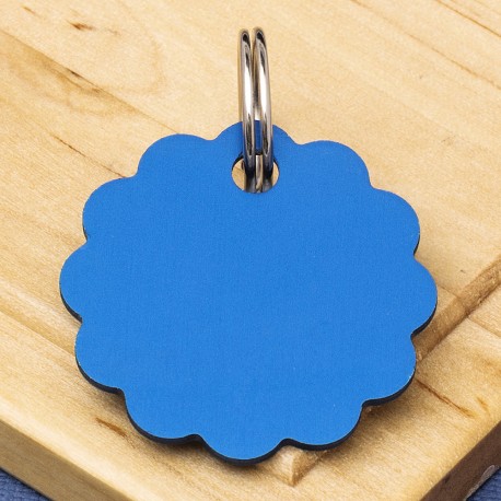 Cloud Double-Sided Pet Id Tag Blue