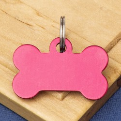 Small Dog ID Tag Red Double Sided