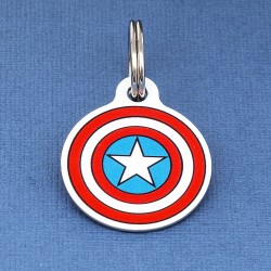 Captain America Pet ID Tag