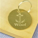 Anchor Brass Pet Id Tag