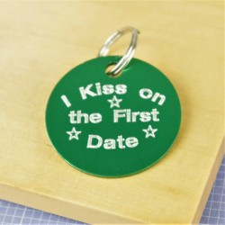 Kiss on First Date Pet ID Tag