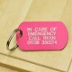In Case of Emergency ID Tag