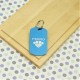 Engraved Paw Pet Tag Military Style