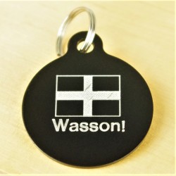 Wasson! Cornish Flag Pet Id Tag